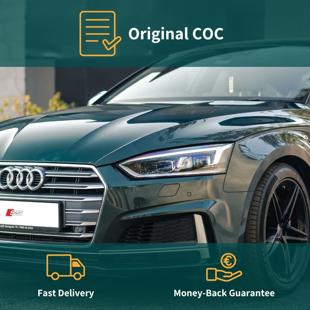 obtenez votre certificat de conformité audi rapidement et facilement. assurez-vous que votre véhicule respecte toutes les normes réglementaires et bénéficiez d'une tranquillité d'esprit sur la route.