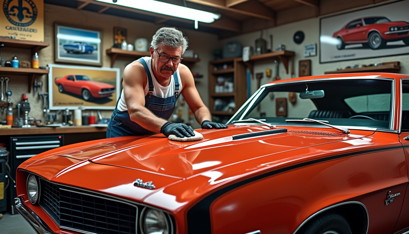 plongez dans l'univers passionnant de franck, expert en restauration de voitures mythiques. découvrez en exclusivité sa dernière réussite : une magnifique camaro ss de 1968, symbole d'élégance et de puissance. ne manquez pas cette aventure automobile !