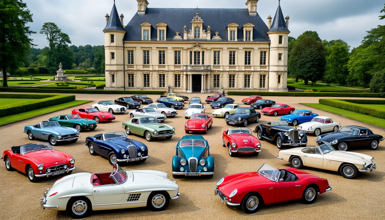 découvrez l'exposition exceptionnelle de 53 voitures anciennes au château de montigny-sur-l'hallue. revivez l'histoire automobile dans un cadre majestueux et plongez dans le patrimoine d'époques révolues. une expérience incontournable pour les passionnés et les curieux !