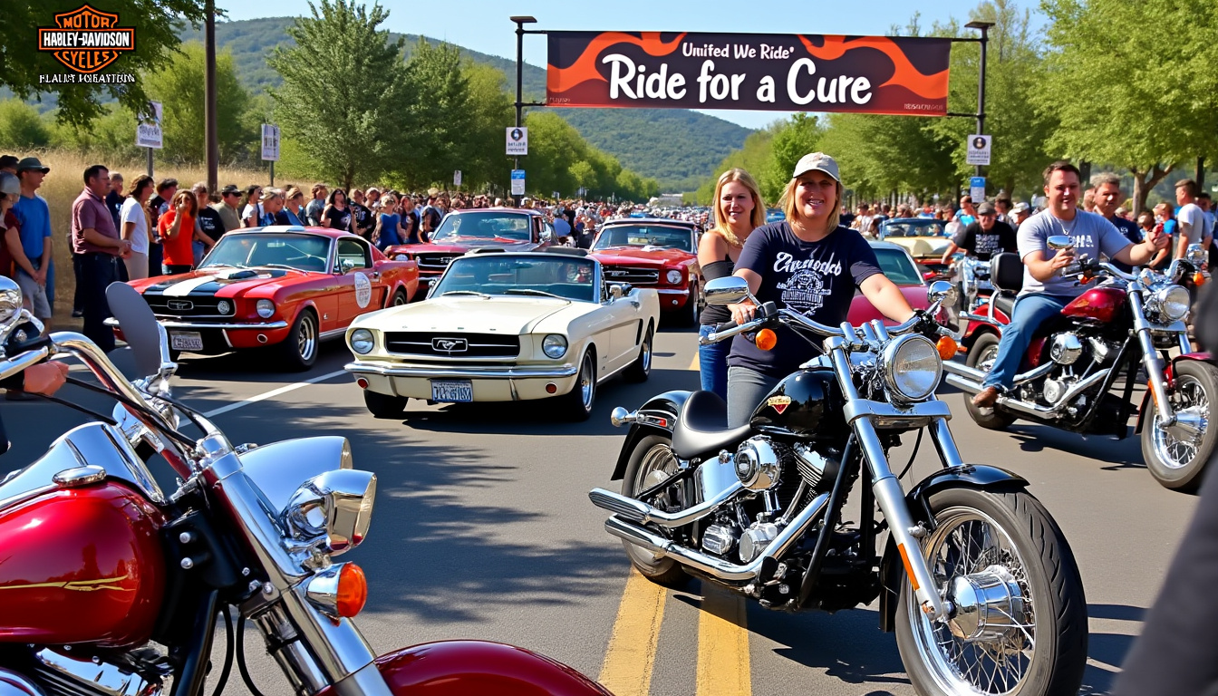 participez à des balades inoubliables en harley-davidson et en voitures anciennes tout en soutenant la lutte contre la maladie de charcot. rejoignez-nous pour une aventure unique alliant passion et solidarité.