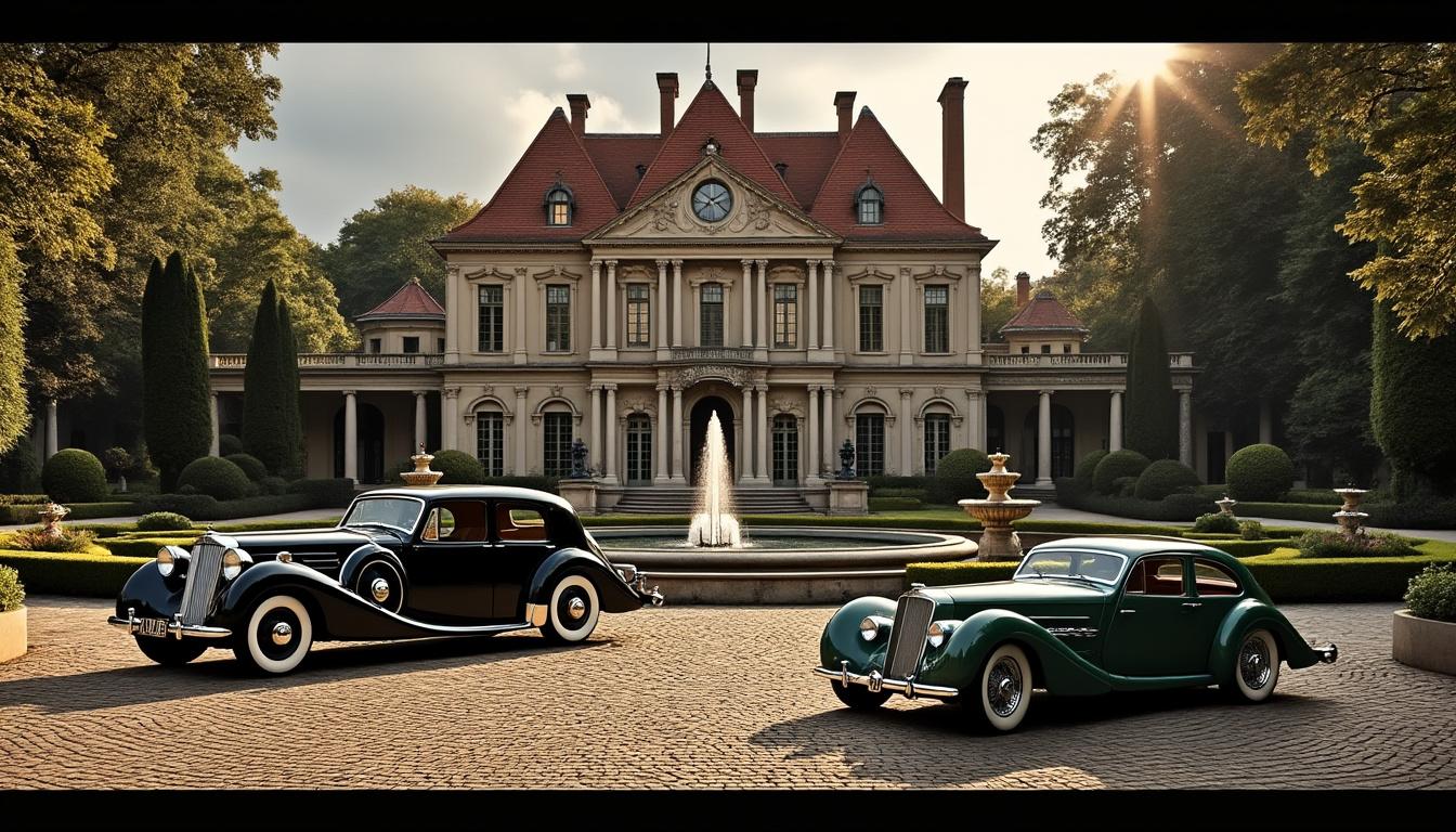 découvrez l'univers fascinant des décors de cinéma au château d'auzebosc, où des automobiles d'exception vous attendent pour un voyage inoubliable au cœur du septième art.