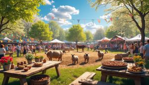 découvrez la foire des 3 jours de mamers : un événement festif avec concours d’animaux, marché du printemps des rillettes et animations sous un soleil radieux, convivialité garantie pour toute la famille.