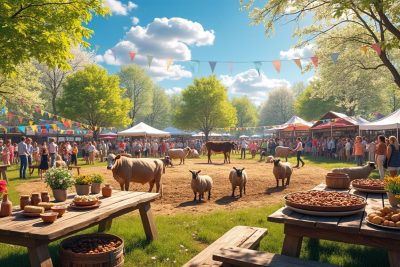 découvrez la foire des 3 jours de mamers : un événement festif avec concours d’animaux, marché du printemps des rillettes et animations sous un soleil radieux, convivialité garantie pour toute la famille.